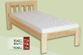 devn postel CLASSIC 76 z masivu borovice
