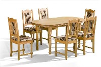 Jídelní sestava ATIA stůl a 6x židle