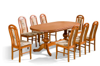 Jídelní set LEONARDO stůl a 8x židle
