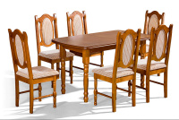 Jídelní set MARIO stůl a 6x židle