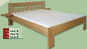 manželská postel CLASSIC 114 z masivu buk
