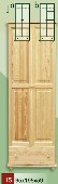 dřevěná šatní skříň CLASSIC 15a z masivu borovice