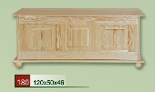 dřevěná truhla peřiňák CLASSIC 180 z masivu borovice