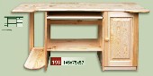 dřevěný počítačový stůl CLASSIC 193 z masivu borovice