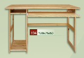 dřevěný počítačový stůl CLASSIC 194 z masivu borovice