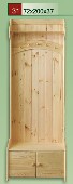 dřevěná předsíňová stěna CLASSIC 31 z masivu borovice