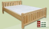 manželská postel CLASSIC 65 z masivu borovice