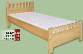 dřevěná postel CLASSIC 68 z masivu borovice