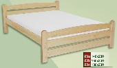 manželská postel CLASSIC 83 z masivu borovice
