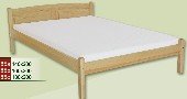 manželská postel CLASSIC 85 z masivu borovice