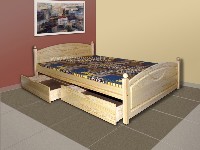 dřevěná postel  LORD z masivu borovice