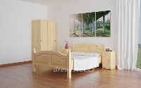 dřevěná postel ARIANA 2 dvoulůžko z masivu smrk